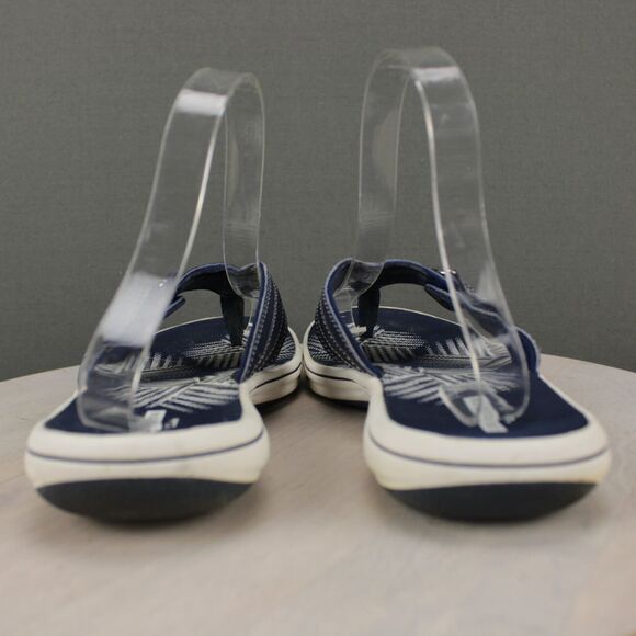 Clarks Sport Sandals Adjustable Outdoor Womens 9 Navy Blue Shoes - Picture 6 of 9